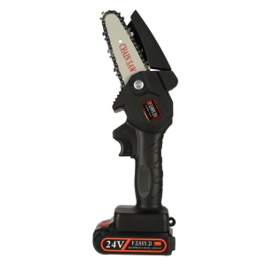 Mini ferastrau electric cu lant, baterie de 24V si valiza de transport - Img 4