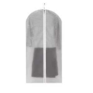 Set 5 Huse de Depozitare cu Fermoar, pentru Haine, de Protectie, pentru Voiaj, Netesut, Rezistent la Praf, 60x120 cm, Transparent-Alb