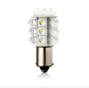 Set 2 Becuri LED Rosu G18 12V 5W BA15S VECTA 6185