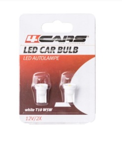 Set 2 bucati bec Led T10 W5W white 12v/2X