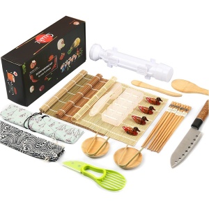 Set Ustensile pentru Sushi, Set din 24 Accesorii pentru Sushi, Set pentru Sushi HOME MADE