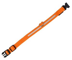 Zgarda iluminata cu LED Orange, pentru caine sau pisica - Img 2