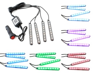Lumini UnderCar LED - RGB pentru interior sau exterior cu Bluetooth - 12cm