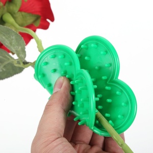 Set 4 Unelte de Gradinarit, pentru Indepartare Spini Trandafiri si Taiere, din PVC/Otel Carbon, Rosu/Verde - Img 3