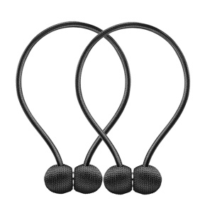 Bratara magnetica de prindere perdele/draperii, model BLACK BALLS