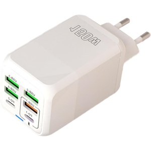 Incarcator Multifunctional, 6 Porturi (2 x PD Type C + 4 USB), 150 W