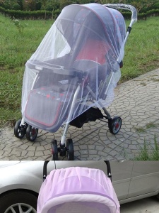 Plasa de Tantari elasatica pentru carucior bebelus, 140 cm - Img 3