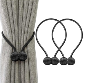 Bratara magnetica de prindere perdele/draperii, model BLACK BALLS - Img 2