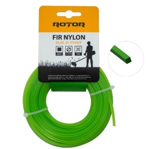 Fir nylon profil pătrat 2,7 mm x 15 m pentru motocoasă ROTOR