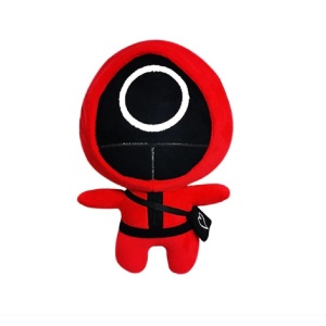 Jucarie de plus, Squid Game, 19 cm, cerc, rosie
