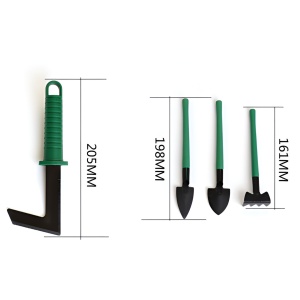 Set 12 Unelte de Gradina, pentru Plantare Prelucrare Sol si Ingrijire Plante, Material PVC si Otel, Cutie Inclusa, 38 x 29 cm, Verde Deschis - Img 3
