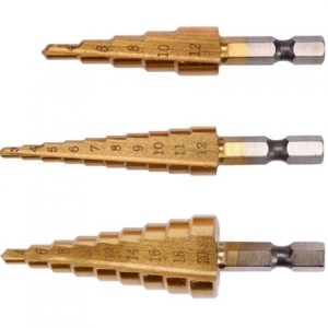 Set 3 burghie in trepte Yato YT-44731, pentru metal, 3-20 mm - Img 2