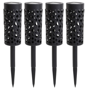 Set 4 lampi solare de gradina cu picior si agatatoare tip "Felinar" cu LED