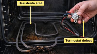 Cuptorul nu mai încălzește corect – ce piesă este de vină