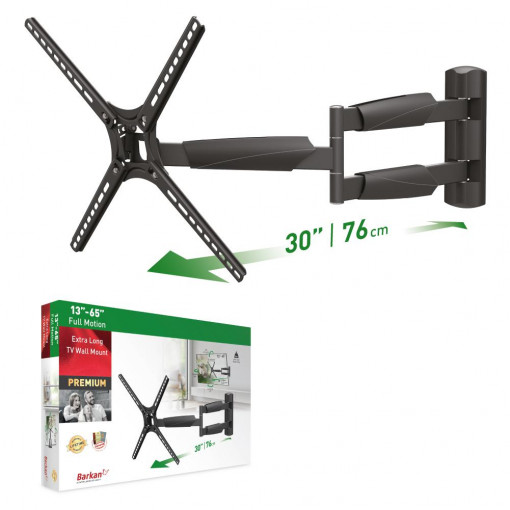 Barkan TV Wall Mount 13"- 65" Black