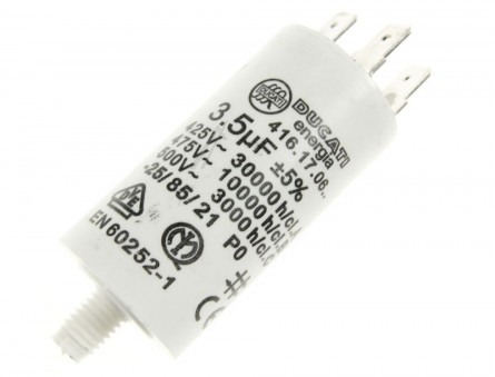 CONDENSATOR PORNIRE MOTOR MASINA DE SPALAT VASE AEG 3,5UF,416170664