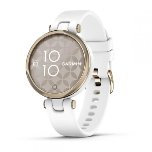 Garmin Lily Cream Gold, White Silicone