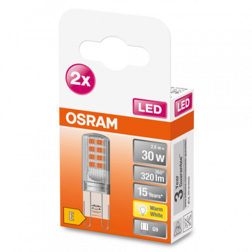 LEDPIN30 CL 2,6W/827 230V G9 FS2 OSRAM