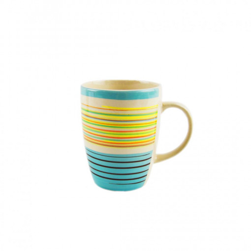 SET 3 CANI CERAMICA 285 ML,SARA,ALBASTRU