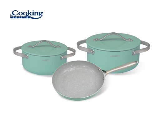SET GATIT 5 PIESE ALUMINIU PRESAT, CRETA