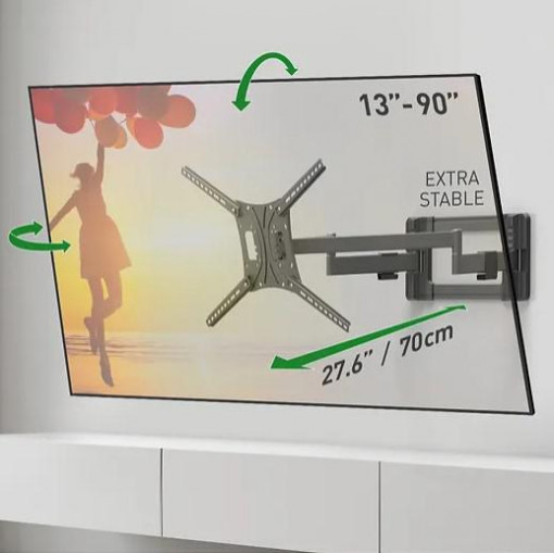 Barkan TV Wall Mount 13"- 90" Black