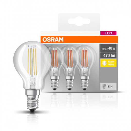 BASECLP40 4W/827 230V FIL E14 FS3 OSRAM