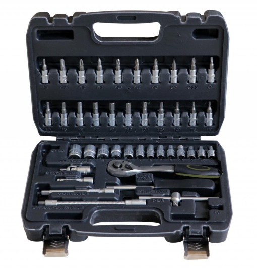 HR TRUSA 45 PIESE 1/4" CR-V