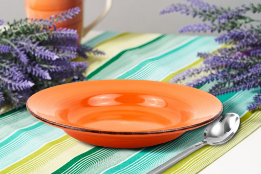 FARFURIE PASTE CERAMICA 22CM,GALA ORANGE