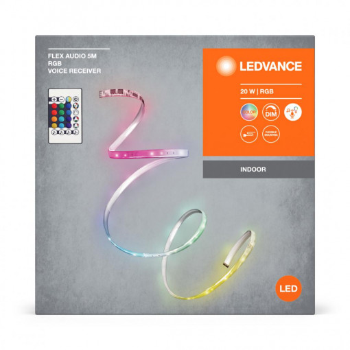 FLEX AUDIO 5M RGB VR RC LEDV