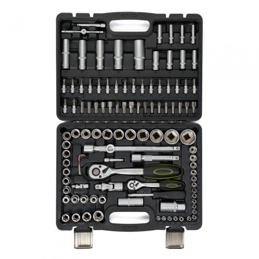 HR TRUSA 108 PIESE 1/4"&1/2" CR-V