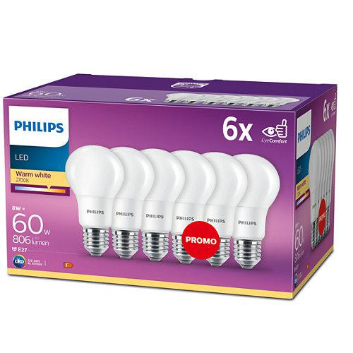 LED 60W A60 E27 WW 230V FR ND 6CT/4