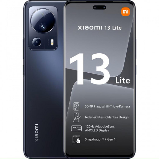 Xiaomi 13 Lite 5G, DS, 8GB RAM/256GB -BK