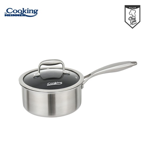 CASEROLA INOX+CAPAC 18X9CM,2L,TITANIUM3