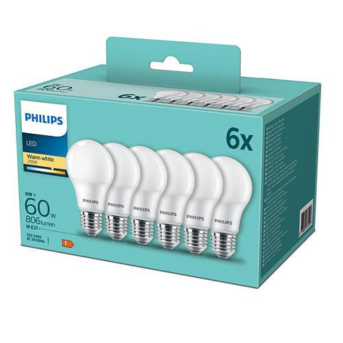 LED 60W A60 E27 WW FR ND 6PF/6 DISC