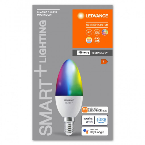 SMARTWIFIB40 4,9W 230V RGBWFRE14FS1LEDV