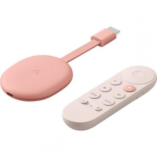 Google Chromecast TV, 4K, HDMI, Roz