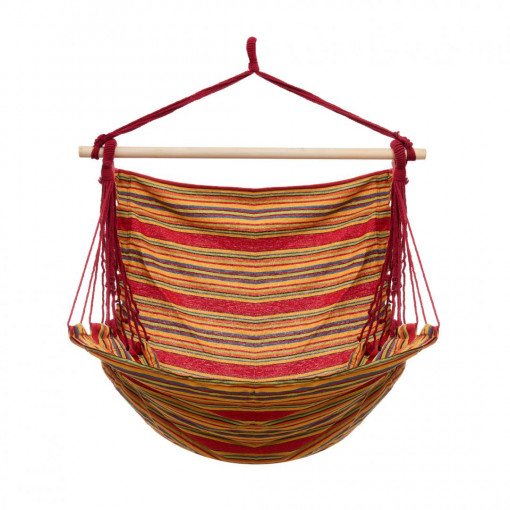 HR HAMAC SUSPENDAT RED&BROWN 120X150CM
