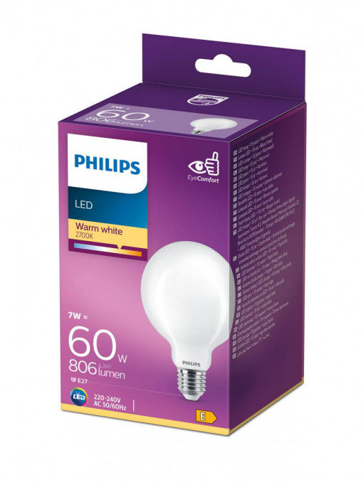 LED CLASSIC 60W G93 E27 WW FR ND RFSRT4