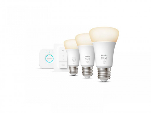 PHILIPS HUEW 9.5W A60 E27 3SET SW EU 75W