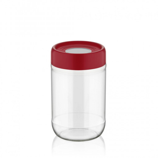 BORCAN DEPOZ.STICLA CU CAPAC,660 ML ROSU