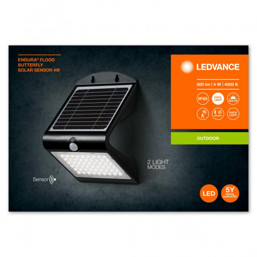 ENDURA FL BUTTERFLY SOL SEN BL4W840LEDV