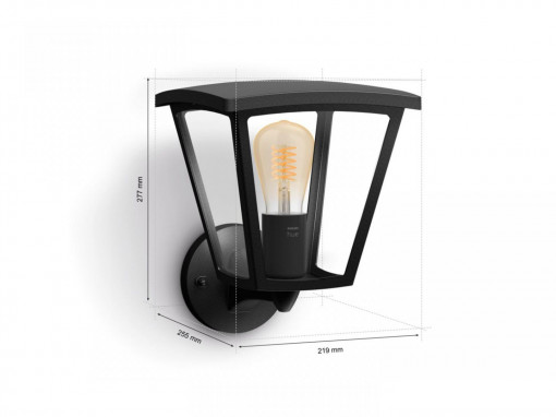INARA HUE WA FIL EU WALL LANTERN BLACK