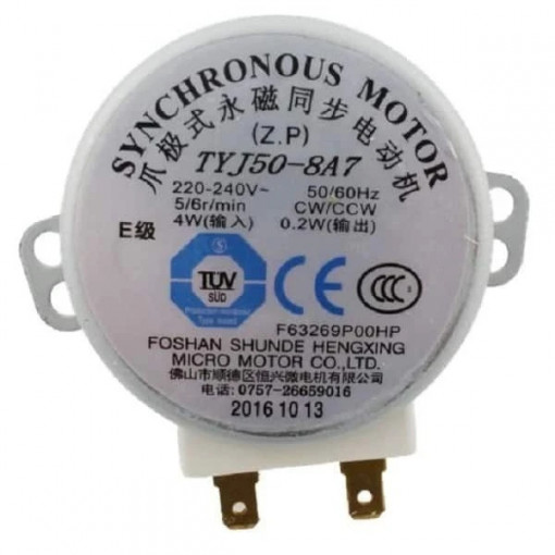 Motor platan microunde Panasonic Z63266S30XP = tyj508a7 5/6r/min.