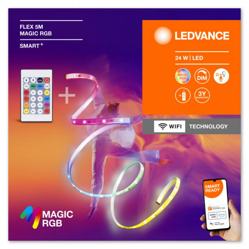 SMART WIFI FLEX 5M MGC RGB RC LEDV