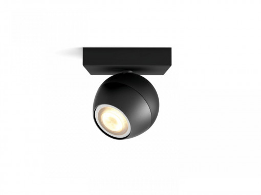 BUCKRAM HUE EXT. SINGLE SPOT BLACK 1X5W