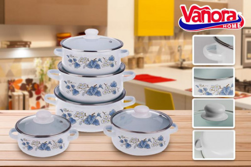 SET GATIT 10 PIESE EMAILAT , AJARA