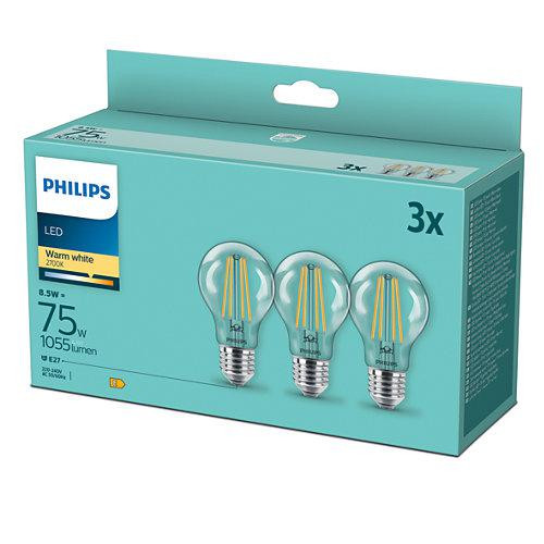 LED CLASSIC 75W A60 E27 WW CLND3PF/6DISC