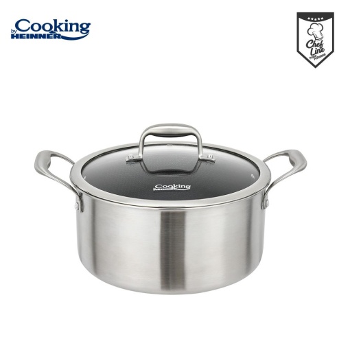 SEMIOALA INOX+CAPAC 24x12CM,5L,TITANIUM3