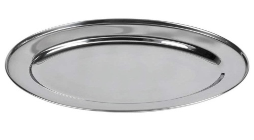 TAVA OVALA DIN INOX 55x38x2.5 CM