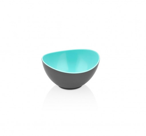 BOL BICOLOR,PLASTIC 14X12.5X7.5CM,ALBAST